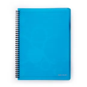 Doppeldrahtblock A4 PP NEO COLORI blau